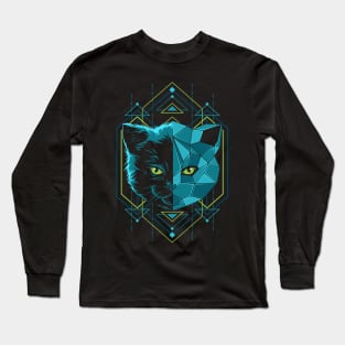 Cat Head Geometry Long Sleeve T-Shirt